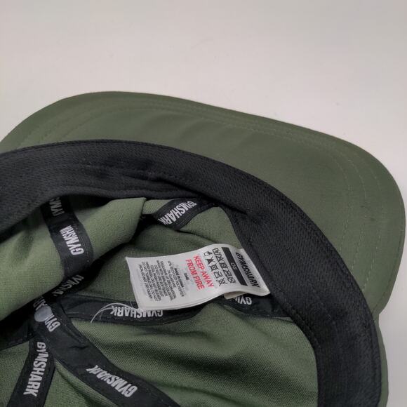 Gymshark Slideback Hat Green One Size Adjustable 6 Panel Polyester Blend - Picture 7 of 8